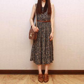 Sleeveless Printed Midi Dress