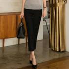 Flat-front Cropped Pants