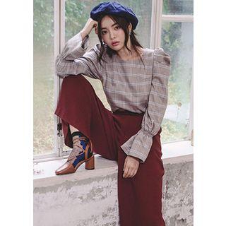 Lace-up Cylinder-heel Sandals