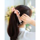 Faux-pearl Embellished Ribbon Hair Tie