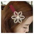 Perforated Floral Hair Clip