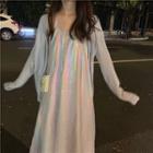 Glitter Halter Dress As Shown As Figure - One Size