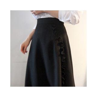 Frill-detail Flare Skirt