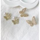 Butterfly Ear Stud 1 Pair - My31218 - Gold - One Size