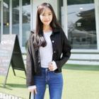 Pocket-front Button Jacket