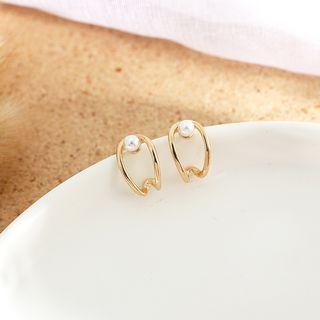 925 Sterling Silver Stud Earring Bl0728 - One Size