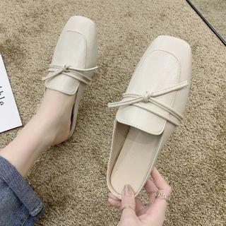 Block Heel Knotted Mules