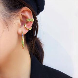 Rhinestone Ear Cuff / Hoop Earring