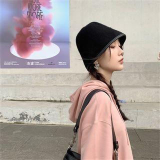 Wool Blend Bucket Hat Black - One Size