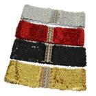 Beaded Buckled Sequined Belt