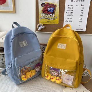 Pvc Panel Lettering Lightweight Backpack
