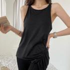 Ruched Soft-touch Tank Top