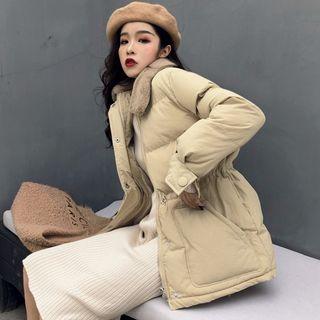 Medium Long Shearling-collar Jacket