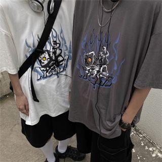 Fire Print Short-sleeve T-shirt
