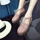 Platform Chunky Heel Roman Shoes