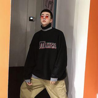 Turtleneck Embroidered Knit Sweater