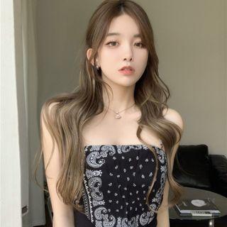 Pattern Cropped Camisole Top