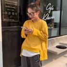 Dip-back Asymmetric Pullover