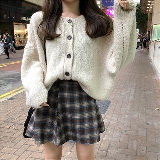 Buttoned Cardigan As Shown In Figure - One Size