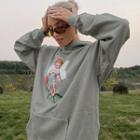 Angle Printed Hoodie