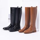 Genuine Leather Patent Tall Boots