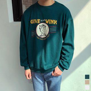 Illustration-printed Relaxed-fit Sweatshirt