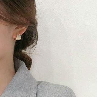 Alloy Hoop Earrings Gold - One Size