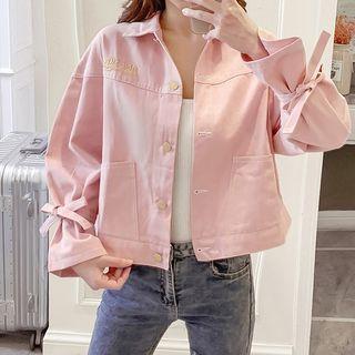 Tie-cuff Buttoned Jacket