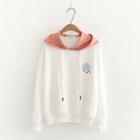 Cloud Embroidery Hoodie White - One Size
