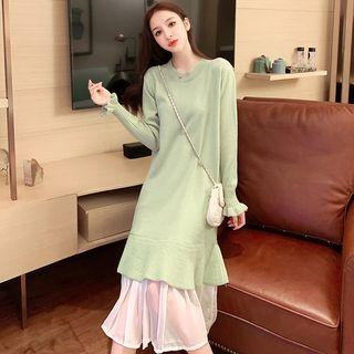 Panel Midi Sweater Dress
