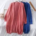 Buttonless Loose-fit Knit Cardigan