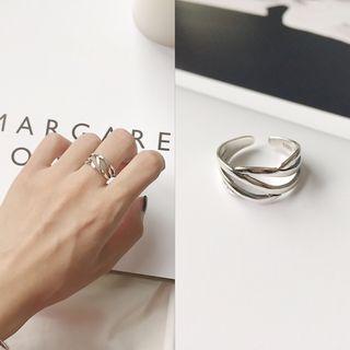 925 Sterling Silver Open Ring K412 - One Size