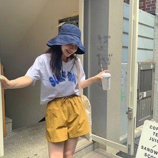 Surf Day Letter Crop T-shirt