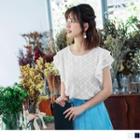 Flutter Sleeve Lace Top