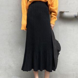 Midi Mermaid A-line Skirt