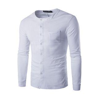 Long Sleeve Buttoned T-shirt