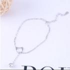 925 Sterling Silver Cat & Bell Bracelet As Shown In Figure - One Size