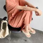 Basic Loose-fit Maxi T-shirt Dress