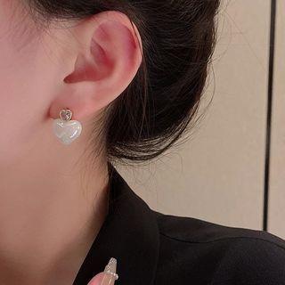 Rhinestone Heart Ear Stud / Rabbit Ear Stud / Drop Earring