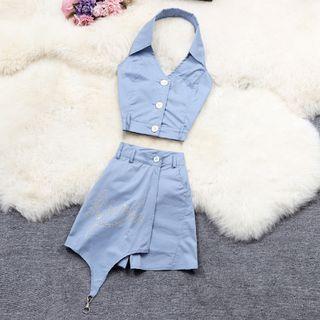 Set: Halter Neck Top + Skort