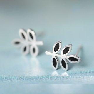 Leaf Stud Earring One Size - One Size