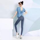 Short-sleeve Sports T-shirt / Sports Camisole / Yoga Pants / Set