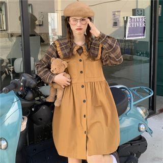 Plain Jumper Dress Dress - One Size