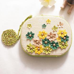 Flower Accent Crossbody