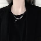 Crisscross Necklace Silver - One Size