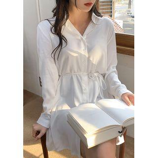 Soft-touch Shirtdress With Sash