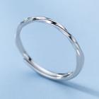 Twisted Sterling Silver Hoop Earring 1 Pc - Silver - One Size
