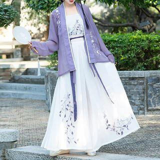 Traditional Chinese Light Jacket / Top / Bottom / Sash / Set