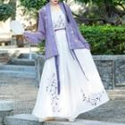 Traditional Chinese Light Jacket / Top / Bottom / Sash / Set