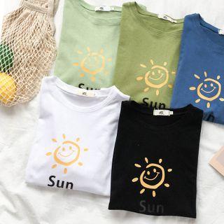 Sun Printed Short-sleeve T-shirt